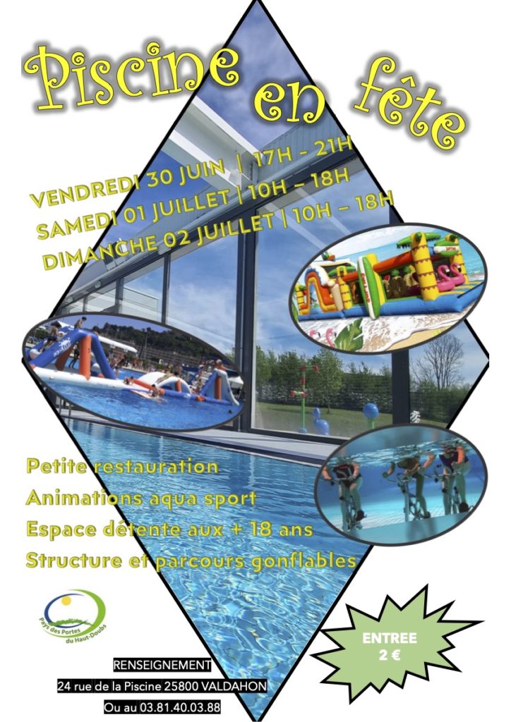 affiche de la piscine a3