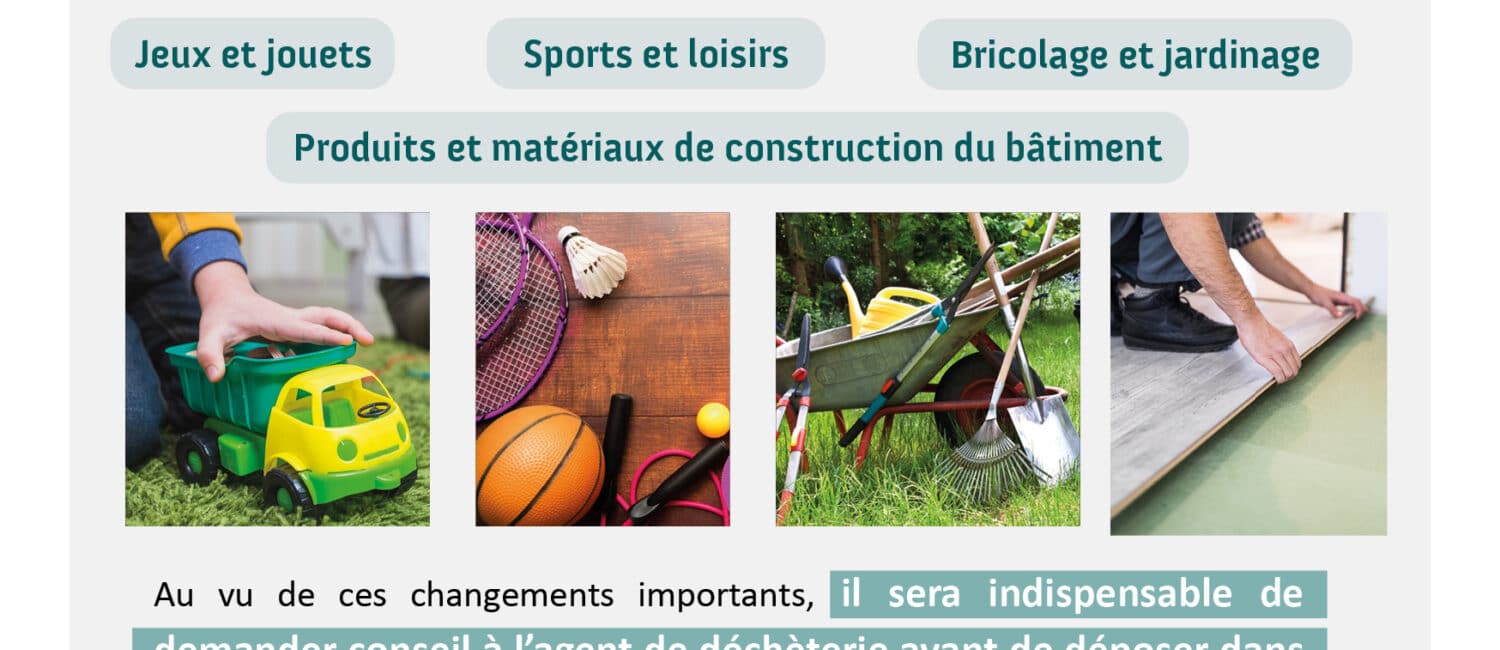 info decheterie janvier