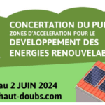 CONCERTATION DU PUBLIC ZONES D'ACCELERATION POUR LE DEVELOPPEMENT DES ENERGIES RENOUVELABLES