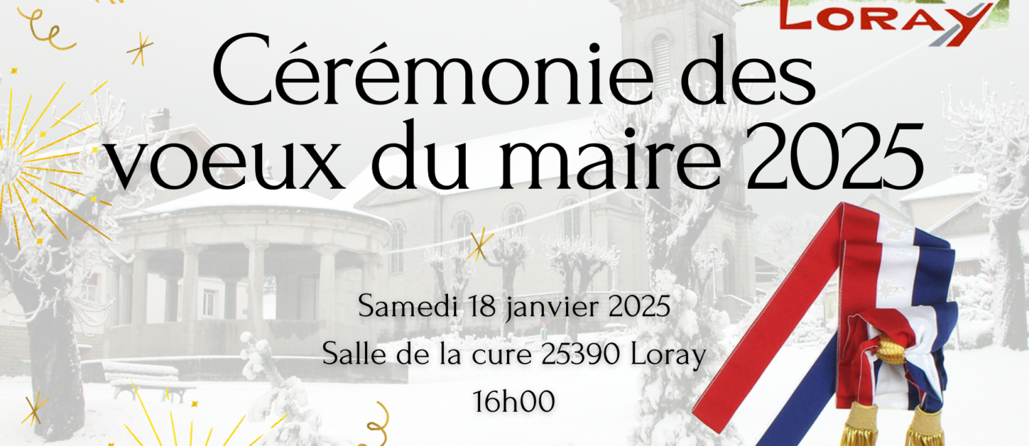 Cérémonie des voeux du mairie 2025