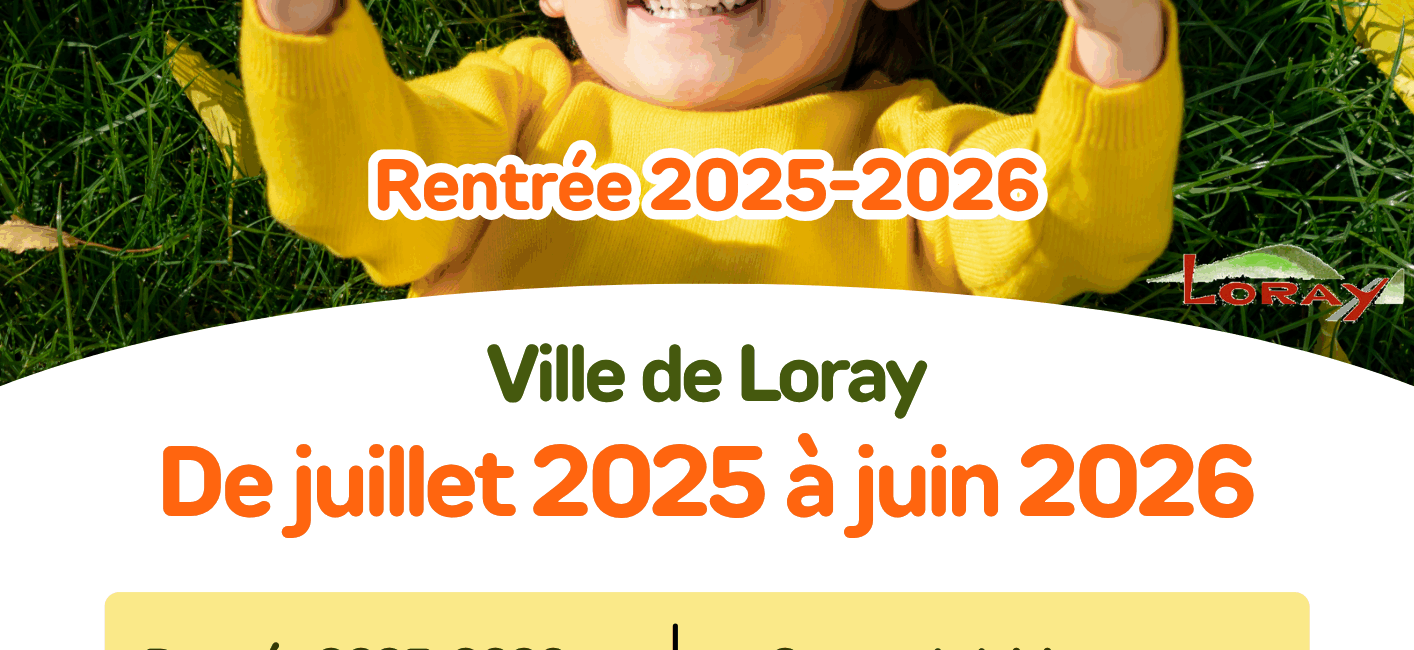 affiche annonce inscriptions rentrée périscolaire simple moderne vert jaune orange 2